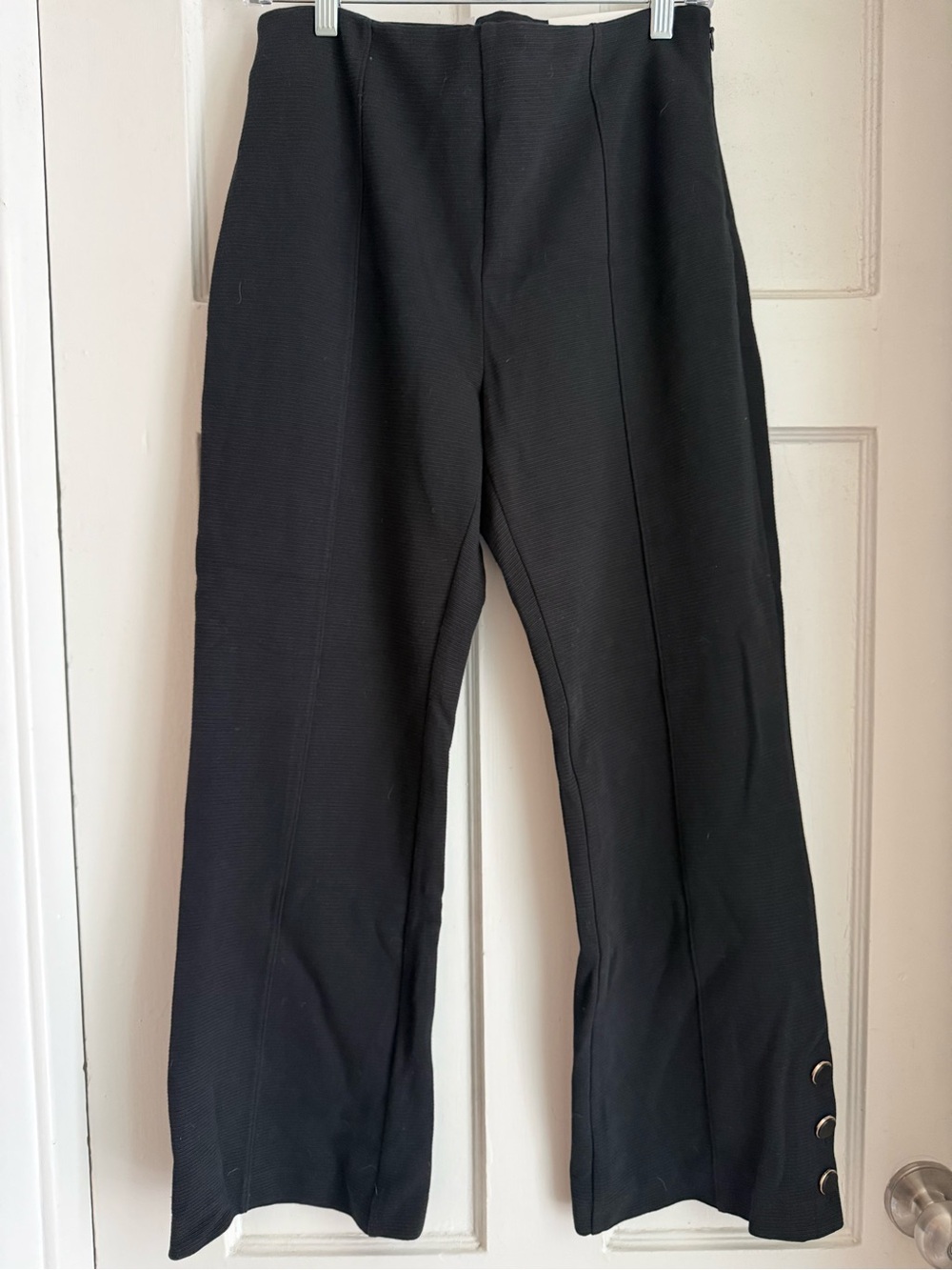 Ann Taylor Kick Crop Dress Pants with Button Accents at Hem